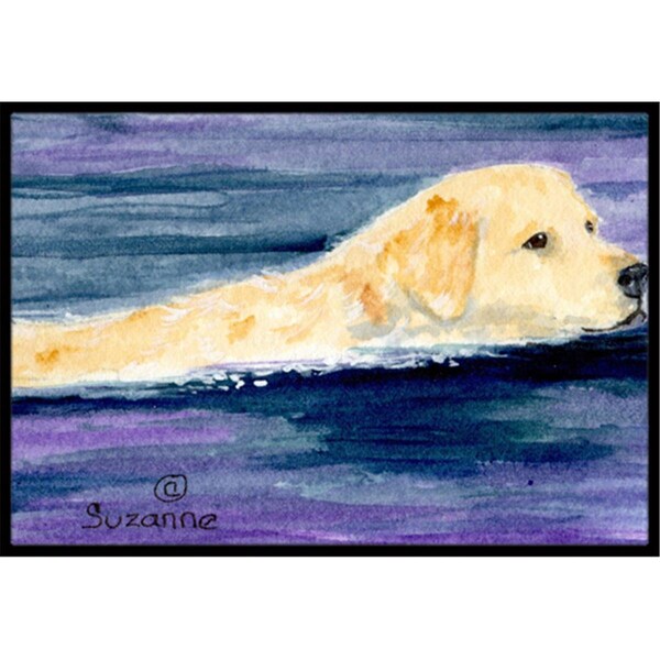 Carolines Treasures Golden Retriever Indoor Outdoor Mat - 18 x 27 in. - SS8814MAT