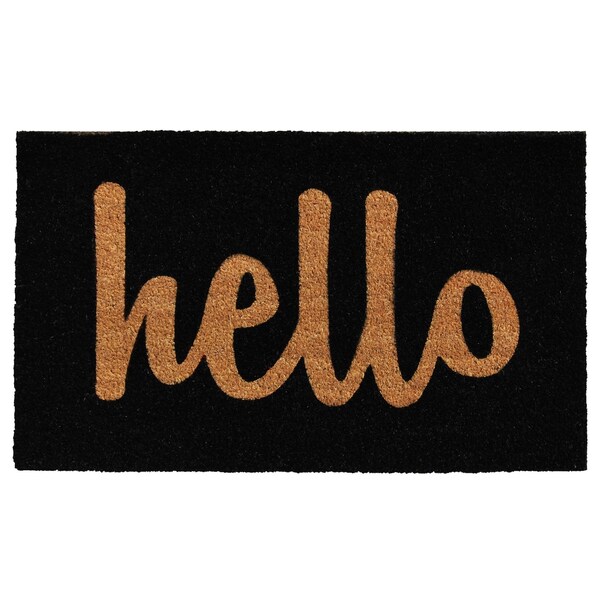 Calloway Mills Entrance Mat, Coir, Black, Natural - 100232436BNS
