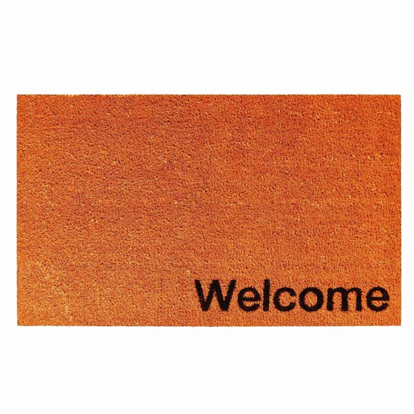 Calloway Mills Entrance Mat, Coir, Orange, Black - 105781729WELC