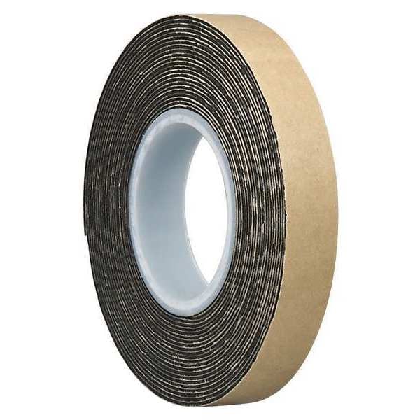 3M Double-Sided Foam Tape, 1/2 in W, 5 yd L, 1/32 in, Polyethylene Foam, Double-Sided - 4492