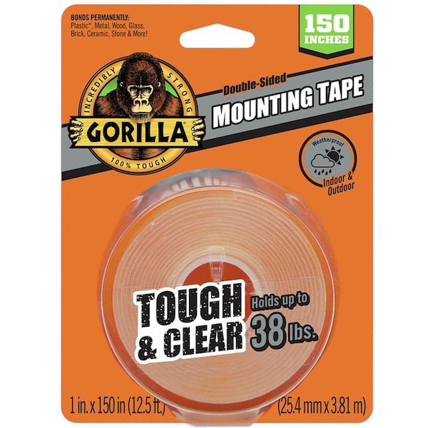 Gorilla Glue Gorilla 150 in. L X 1 in. W Double-Sided Mounting Tape - 6036002