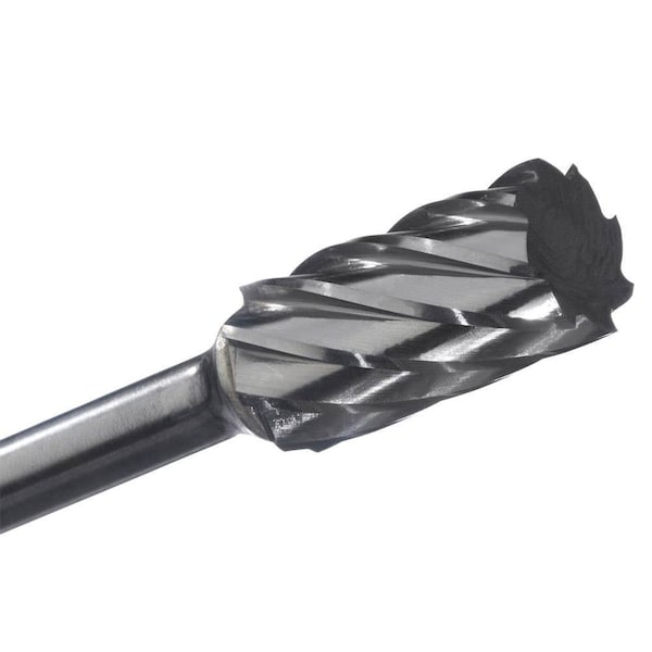 Champion Cutting Tool Cylinder Shape Carbide Bur for Deburring, 3/8in Shank, 3/4in Cut Dia. - CHA SA7NF-3/8