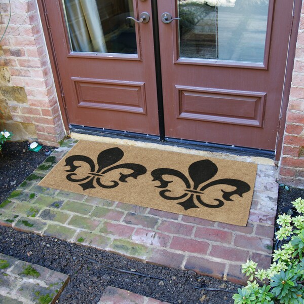 Rubber-Cal "The Clovis Legend" French Provincial Doormat, 24 x 57-Inch - 10-102-CLOVIS