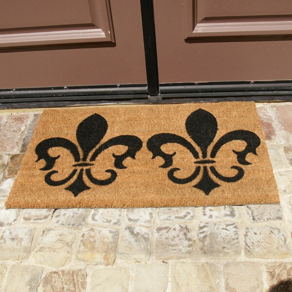 Rubber-Cal "The Clovis Legend" French Provincial Doormat, 24 x 57-Inch - 10-102-CLOVIS