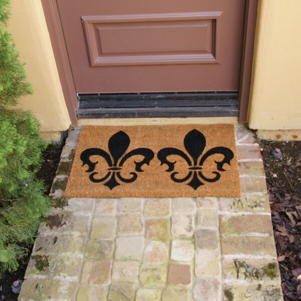 Rubber-Cal "The Clovis Legend" French Provincial Doormat, 24 x 57-Inch - 10-102-CLOVIS