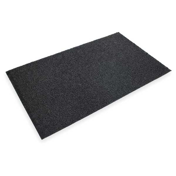 3M Entrance Mat, Vinyl, 3/4" Thick, Black, 3 ft W x 5 ft L - 8100