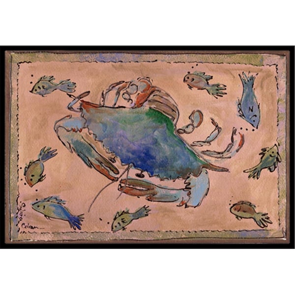 Carolines Treasures Crab Indoor Or Outdoor Mat - 18 x 27 in. - 8079-MAT