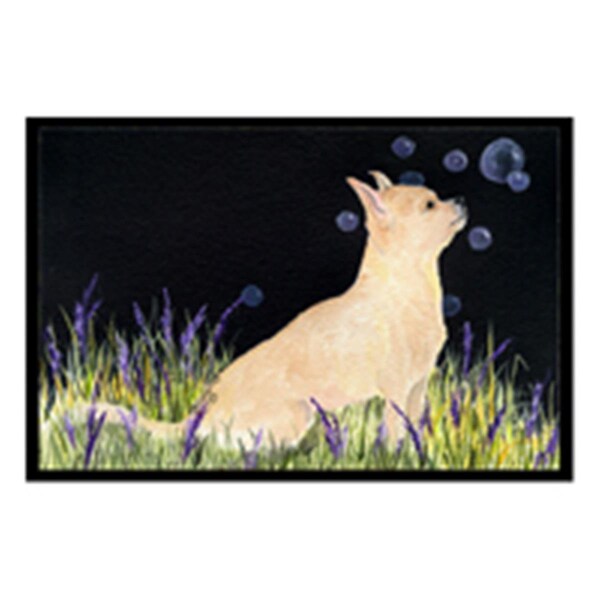 Jensendistributionservices 18 x 27 in. Starry Night Chihuahua Indoor Outdoor Doormat - MI2557773