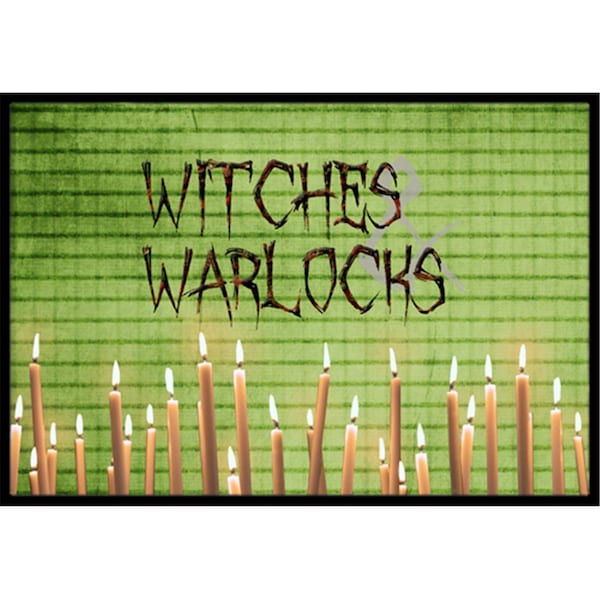 Carolines Treasures Witches and Warlocks Halloween Indoor Or Outdoor Doormat- 24 x 36 in. - SB3011JMAT