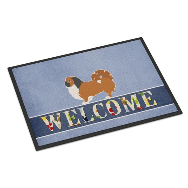 Carolines Treasures 24 x 36 in. Pekingese Welcome Indoor or Outdoor Mat - BB5542JMAT
