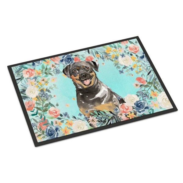 Carolines Treasures 24 x 36 in. Rottweiler Indoor or Outdoor Mat - CK3415JMAT