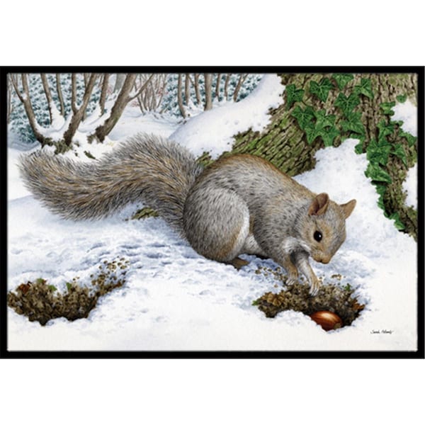 Carolines Treasures Grey Squirrel Indoor or Outdoor Mat- 18 x 27 - ASA2180MAT
