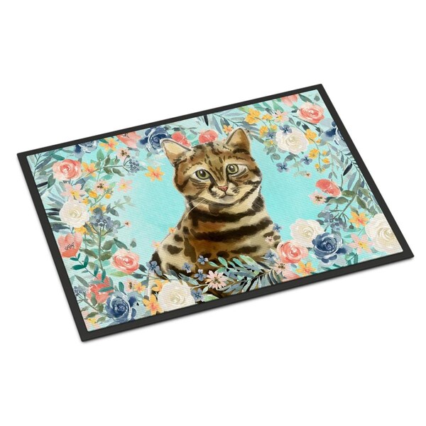 Carolines Treasures 24 x 36 in. Bengal Spring Flowers Indoor or Outdoor Mat - CK3389JMAT