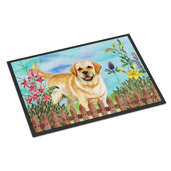 Carolines Treasures Golden Retriever Spring Indoor or Outdoor Mat - 24 x 36 in. - CK1226JMAT