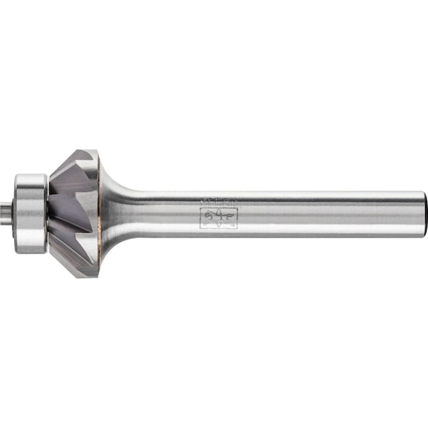 Pferd Bearing Carbide Bur - EDGE Cut 45 Degree - 5/8" x 1/8", 1/4" Shank - 25105