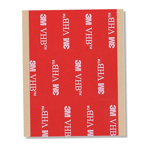 3M 3M 5962 VHB Tape 3" x 3", Black, 62 mil, 15PK - 5962