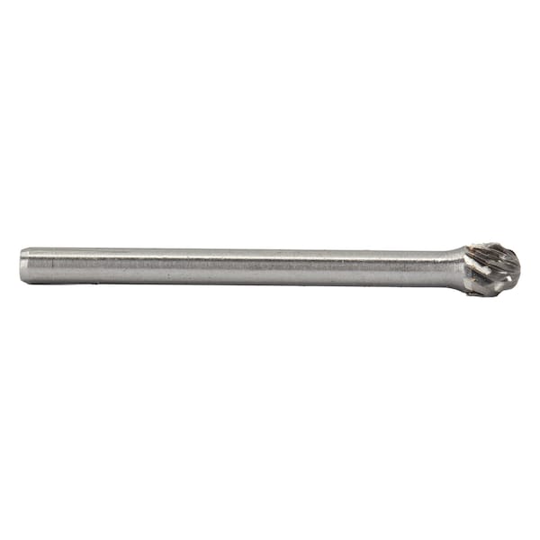 Drill America 1/4"x1/4" Ball End Carbide Burr 1/8" Shank - DULSD51