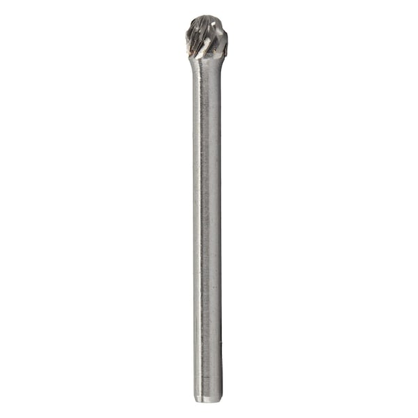 Drill America 1/4"x1/4" Ball End Carbide Burr 1/8" Shank - DULSD51