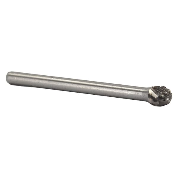 Drill America 1/4"x1/4" Ball End Carbide Burr 1/8" Shank - DULSD51
