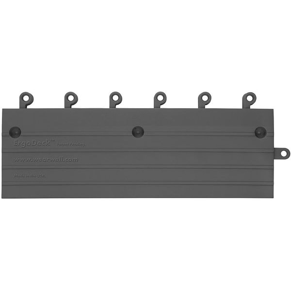 Wearwell Ramp Edge, 18 in W x 18 in L, 10 PK - 560.78X6X18BK-CS10