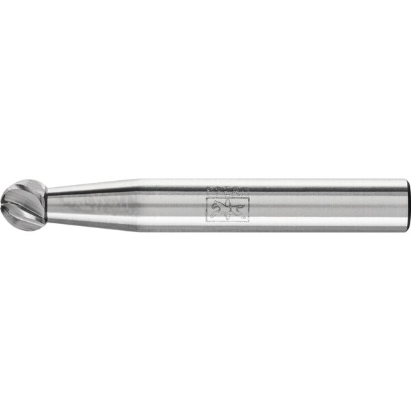 Pferd Carbide Bur - Ball Shape, INOX Cut - 1/4" x 3/16" x 1/4" Shank - SD-1 - 24527