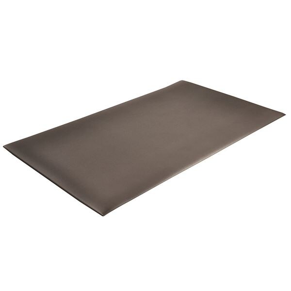 Notrax Antifatigue Mat, 12 ft. L x 3 ft. W, 1/2" Thickness, Closed Cell PVC Foam, Corrugated, Black - 413S0312BL