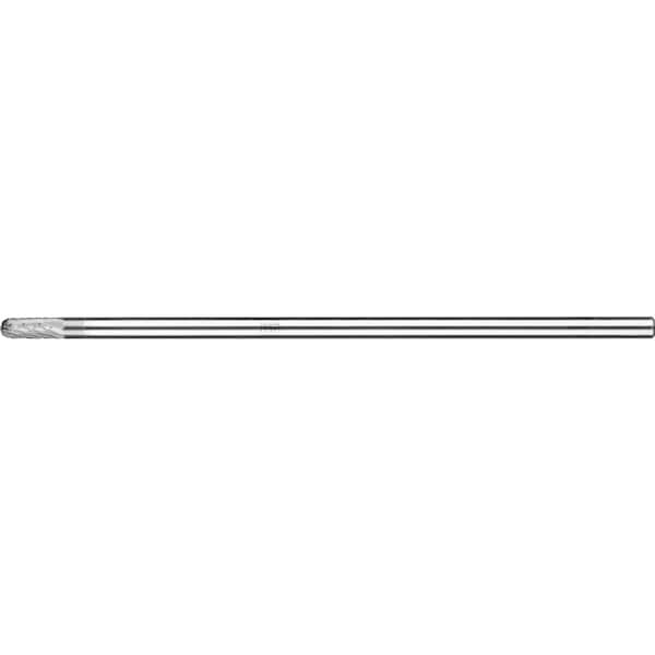 Pferd Carbide Bur - Cylind. (Radius End), DBL Cut - 1/4" x 5/8" x 1/4" Ext. Shank - SC-1L6 - 25862