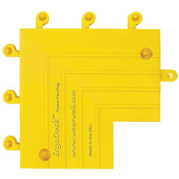 Wearwell Ramp Inside Corner, PVC, 9 in W x 9 in L, 7/8 in Thick - 560