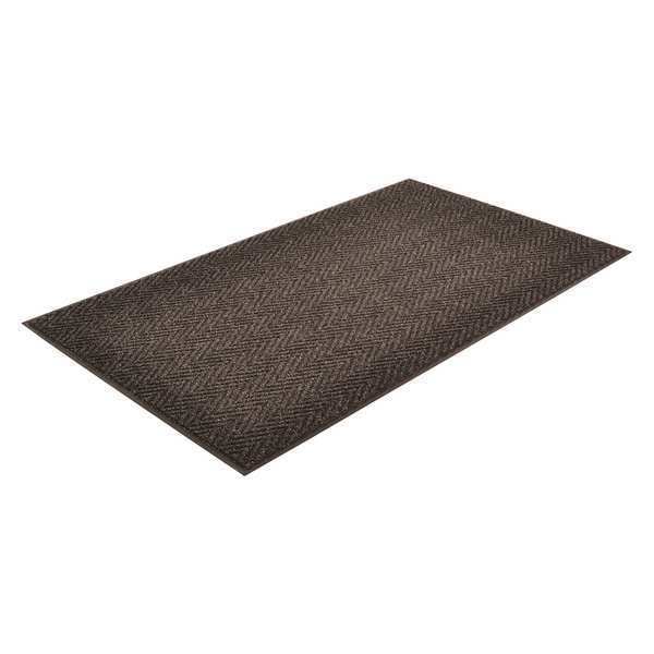 Notrax Entrance Mat, Polypropylene, 3/8 in Thick, Charcoal, 6 ft W x 20 ft L - 118S0620CH