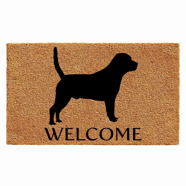 Calloway Mills Entrance Mat, Coir, Natural, Black - 105522436