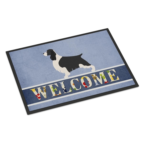 Carolines Treasures English Springer Spaniel Welcome Indoor or Outdoor Mat - 24 x 36 in. - BB8273JMAT