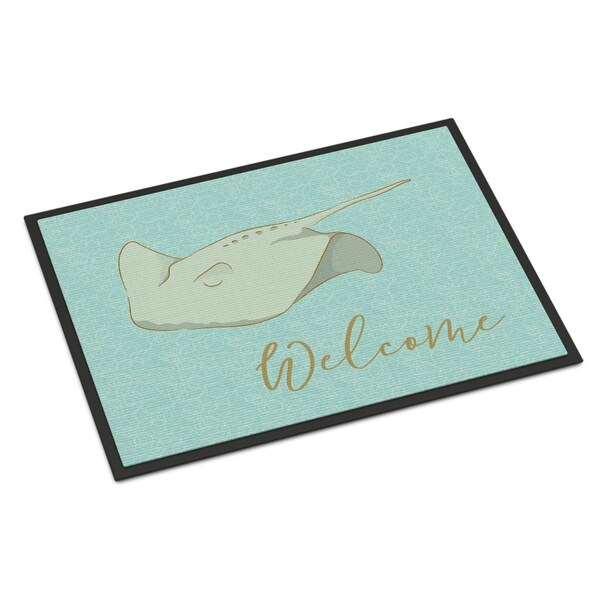 Carolines Treasures Sting Ray Welcome Indoor or Outdoor Mat - 18 x 27 in. - BB8561MAT
