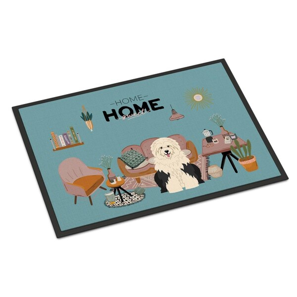 Carolines Treasures 24 x 36 in. Old English Sheepdog Sweet Home Indoor or Outdoor Mat - CK7941JMAT
