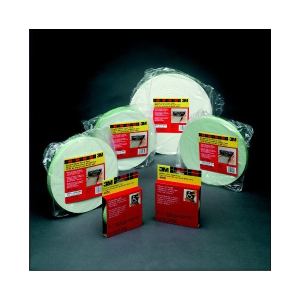 3M Double-Sided Foam Tape, 1 in W, 36 yd L, 1/16 in, Polyurethane Foam, Double-Sided, 9 PK - 4026