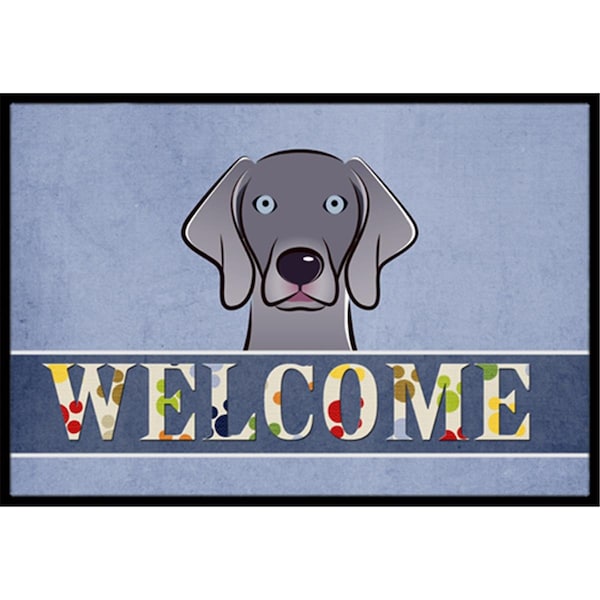Carolines Treasures Weimaraner Welcome Indoor & Outdoor Mat, 24 x 36 in. - CA77328