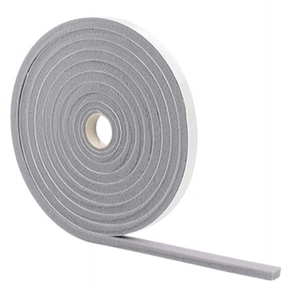 Homepage 25 in. X .5 in. X 17 ft. Gray Low Density Foam Weather Strip - HO333791
