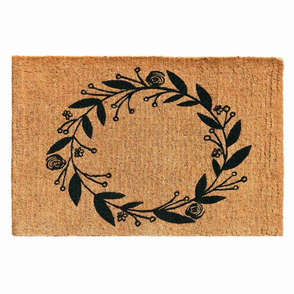 Calloway Mills Black Rose Door Mat 24'' x 36'' x 1.5'' Letter NP - 103362436NP