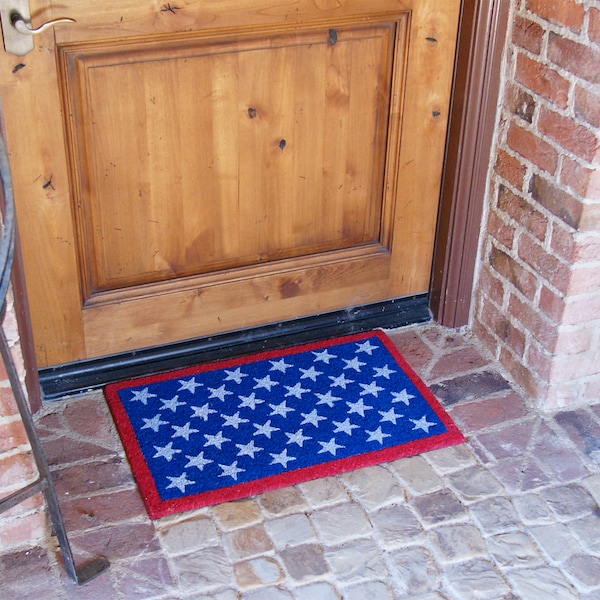 Rubber-Cal "American Family Door Mats" - 2 Coco Doormats - 18" x 30" - 10-108-011