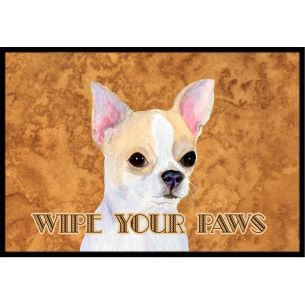 Micasa 18 x 27 In. Chihuahua Wipe Your Paws Indoor Or Outdoor Mat - MI54960