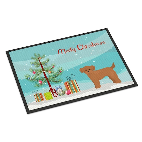 Carolines Treasures 18 x 27 in. Shi Chi Christmas Tree Indoor or Outdoor Mat - CK3871MAT