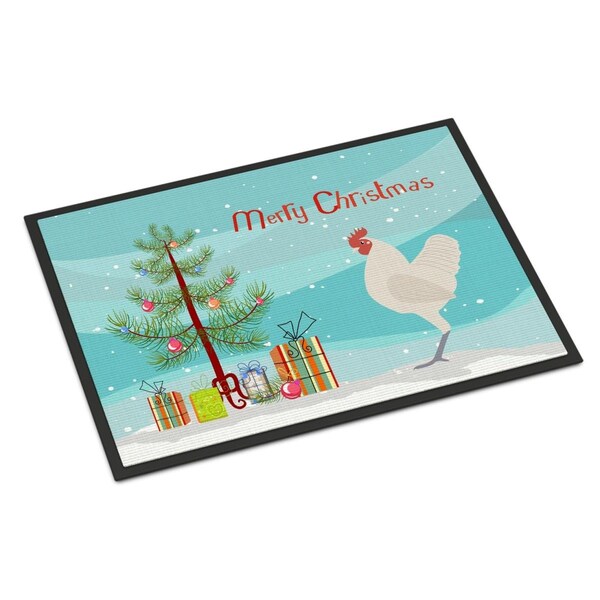 Carolines Treasures German Langshan Chicken Christmas Indoor or Outdoor Mat - 18 x 27 in. - BB9204MAT