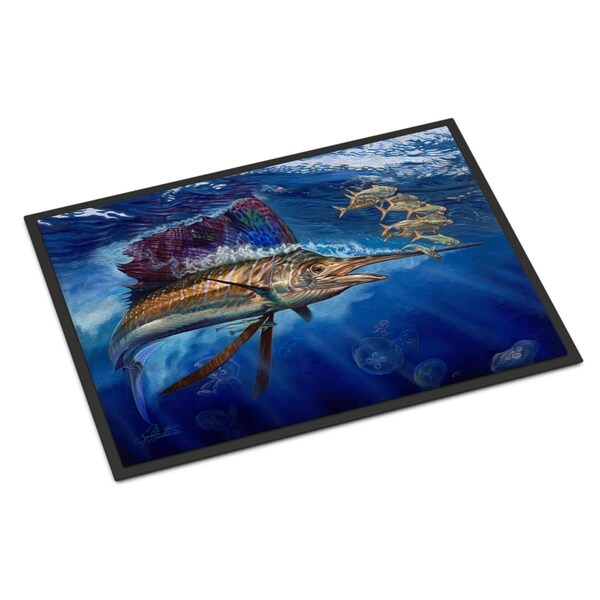 Carolines Treasures 18 x 27 in. Majesty Sailfish Indoor or Outdoor Mat - JMA2010MAT