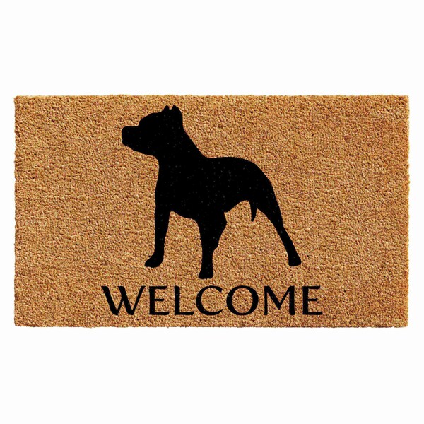 Calloway Mills Entrance Mat, Coir, Natural, Black - 103002436