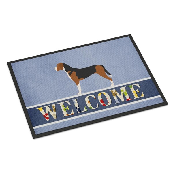 Carolines Treasures Hamiltonstovare Welcome Indoor or Outdoor Mat - 18 x 27 in. - BB8281MAT