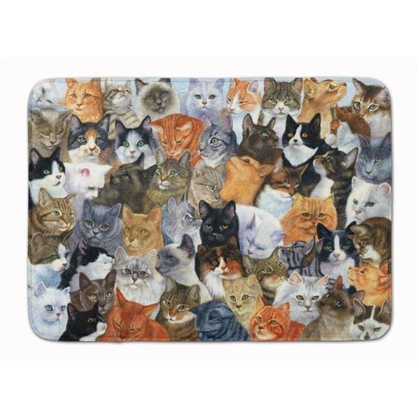 Carolines Treasures Carolines Treasures BDBA0414RUG Cats Galore Machine Washable Memory Foam Mat - BDBA0414RUG
