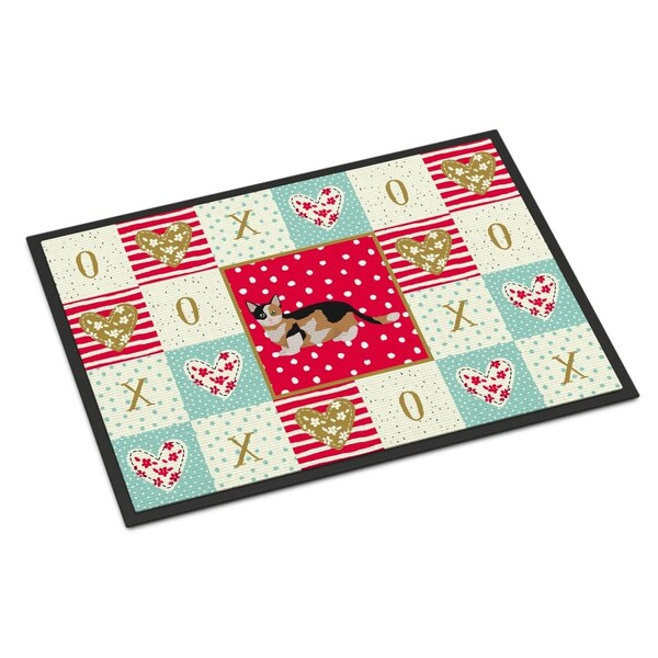 Carolines Treasures 18 x 27 in. Munchkin Cat Love Indoor or Outdoor Mat - CK5650MAT