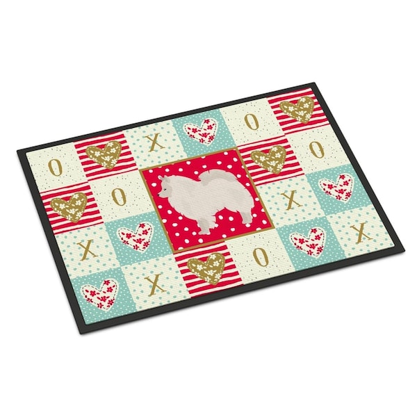 Carolines Treasures 24 x 36 in. German Spitz No.1 Love Indoor or Outdoor Mat - CK5837JMAT