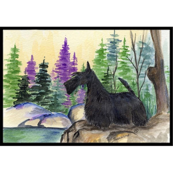 Carolines Treasures Scottish Terrier Indoor Or Outdoor Doormat - 24 x 36 in. - SS8101JMAT