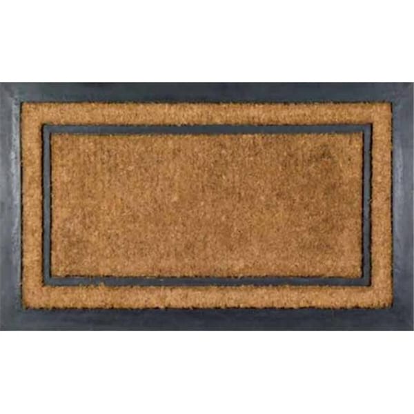 Imports Decor Inc Imports Decor 724RBCM Rubber Back Coir Doormat  York Rectangle - 724RBCM