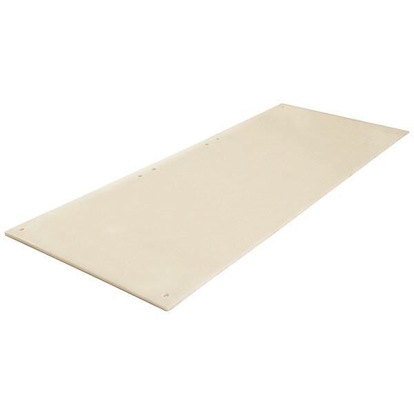 Checkers Ground Protection Mat, 18/25 in Thickness, High Density Polyethylene, Clear - CM38S1